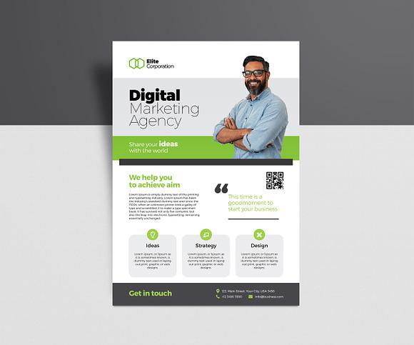 Digital Agency Flyer in Flyer Templates - product preview 3