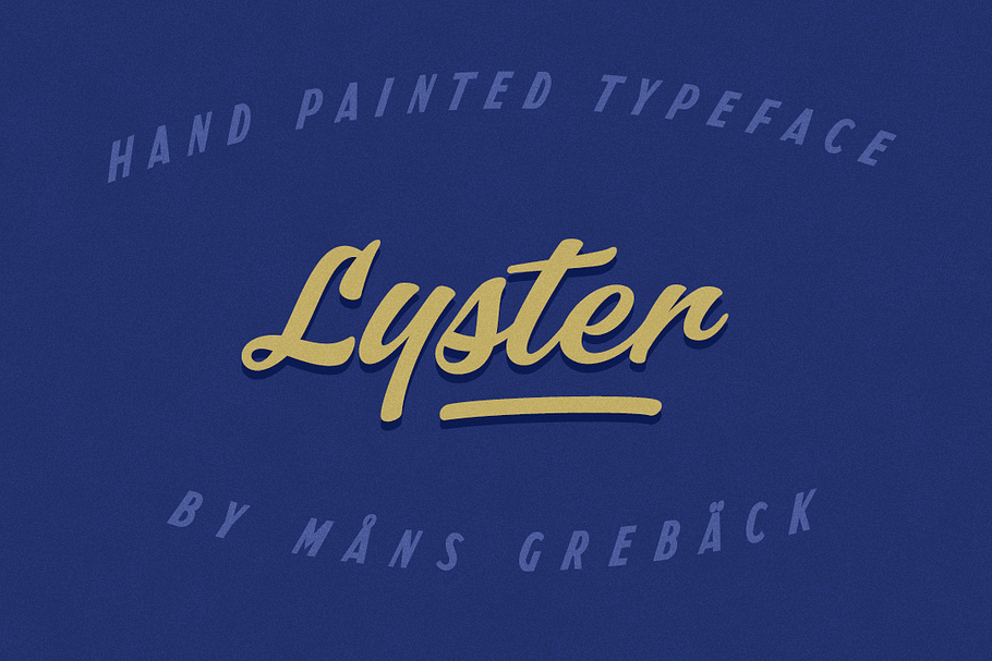 Lyster - Hand-painted Brush Script