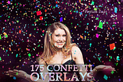 175 Falling Confetti Photo Overlays