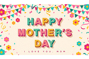 Mother day floral card