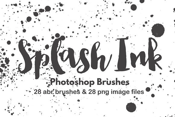 Grunge paint splatter brush set in Add-Ons - product preview 1