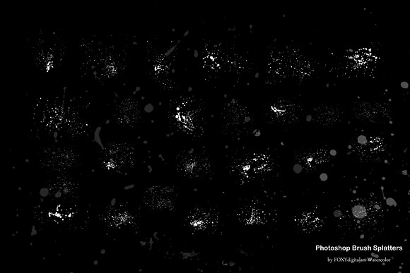 Grunge paint splatter brush set in Add-Ons - product preview 5