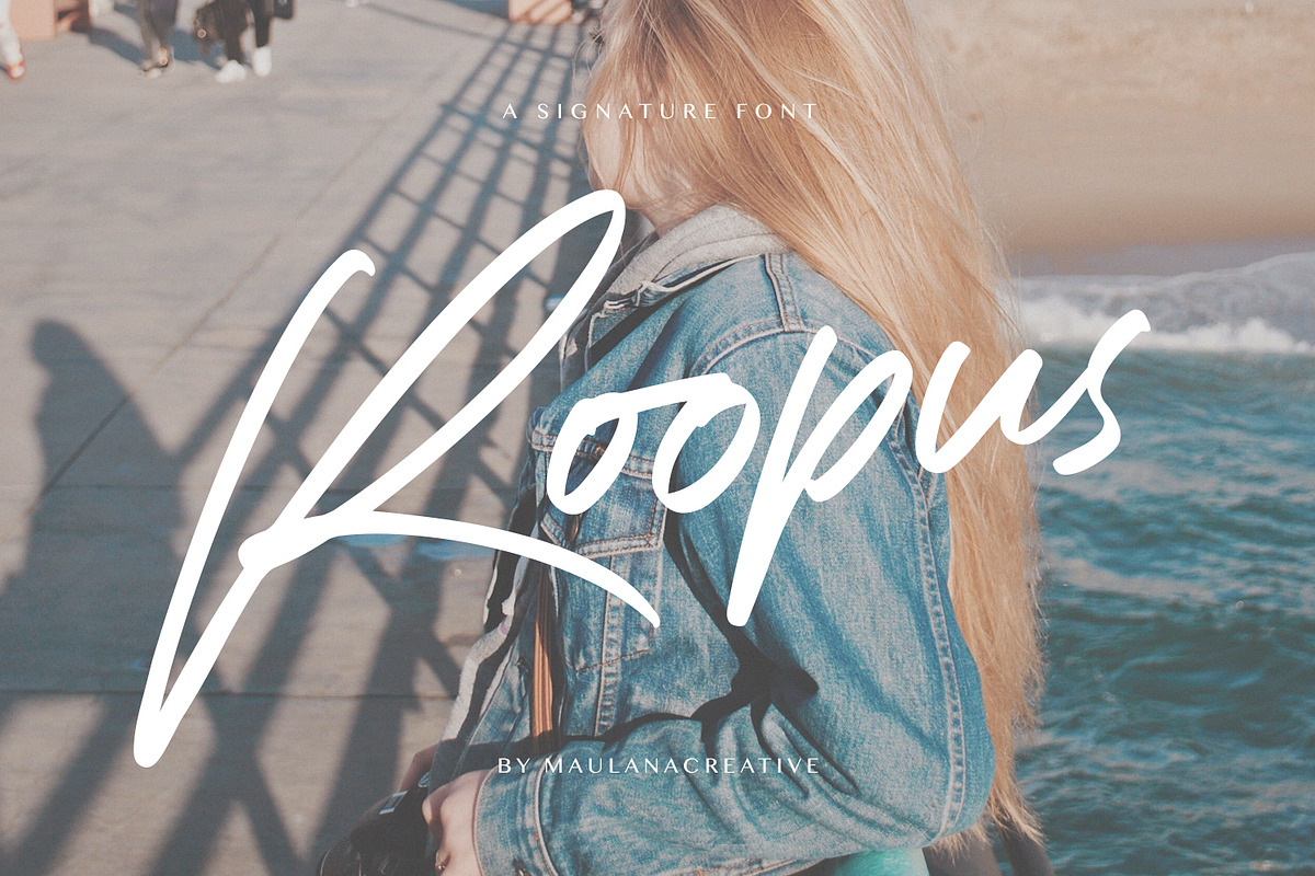 Roopus Signature Font in Script Fonts - product preview 8