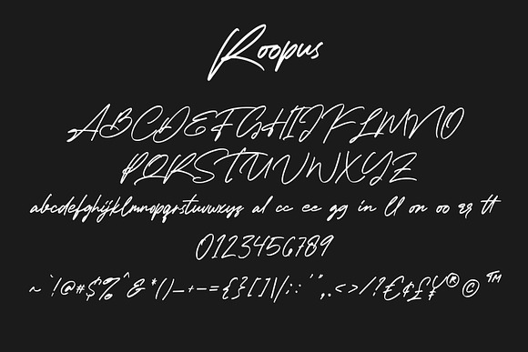 Roopus Signature Font in Script Fonts - product preview 4