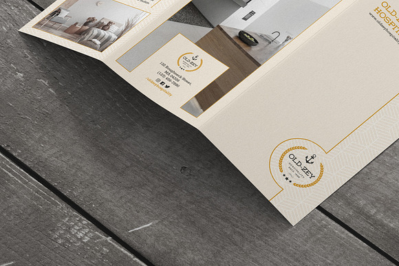 Old Zey Hospitality Trifold ID in Brochure Templates - product preview 5