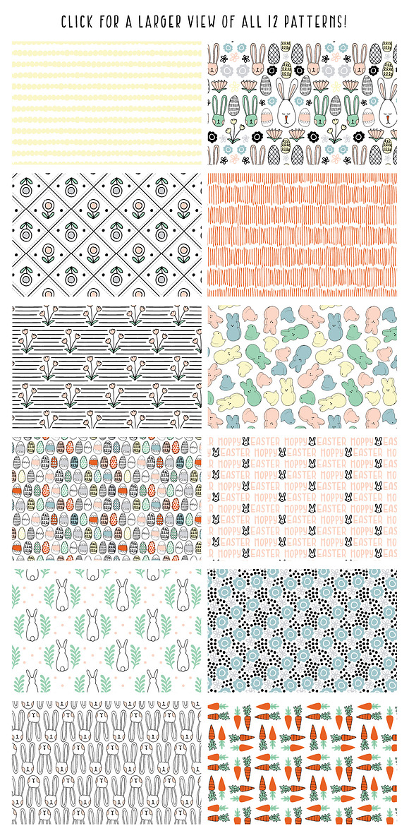 Hoppy Easter Digital Patterns in Patterns - product preview 1