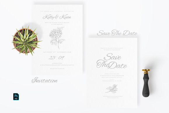 Sketch Art Wedding Suite in Wedding Templates - product preview 1