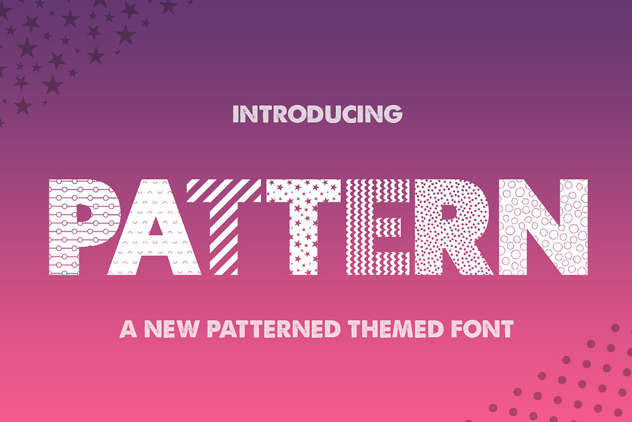 Pattern Silhouette Font in Display Fonts - product preview 8