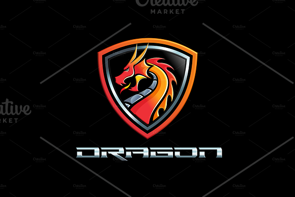 Dragon Art in Logo Templates - product preview 1