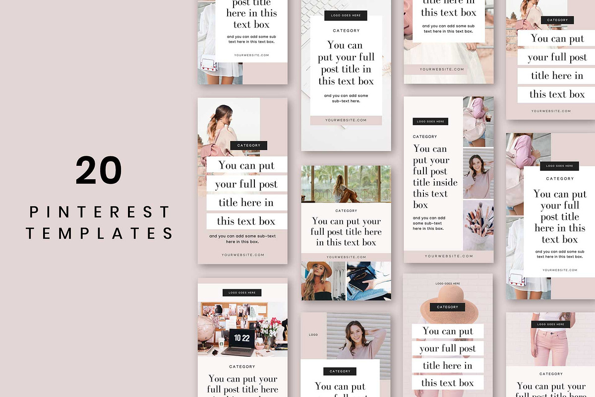 Blogette Pinterest Templates in Pinterest Templates - product preview 8
