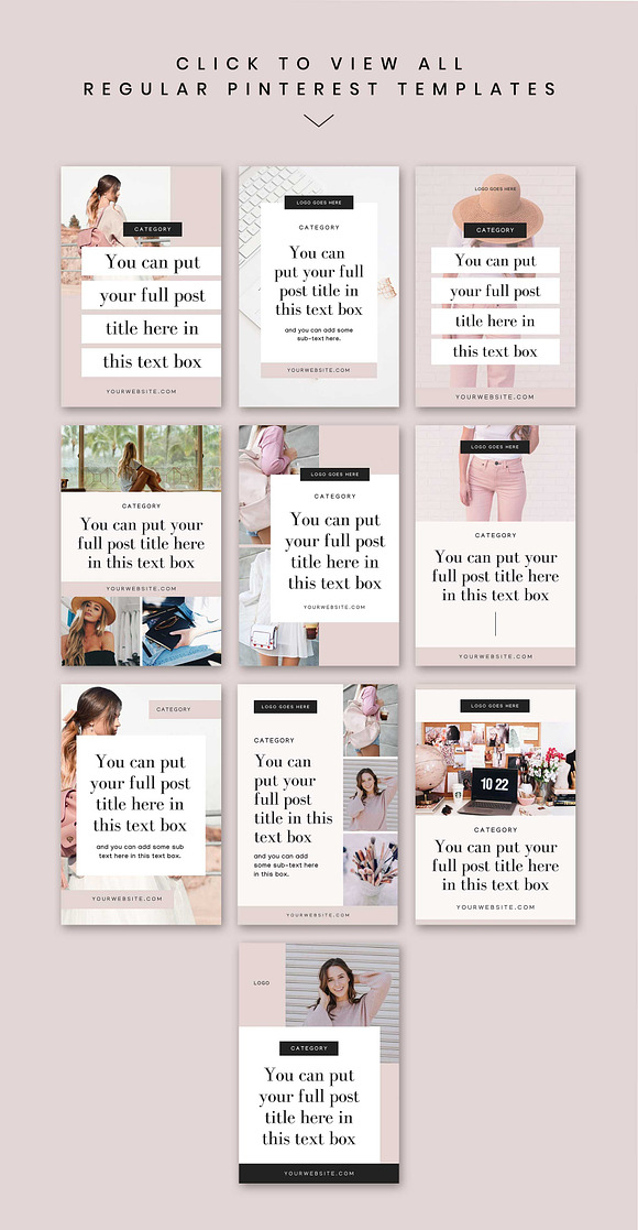 Blogette Pinterest Templates in Pinterest Templates - product preview 2