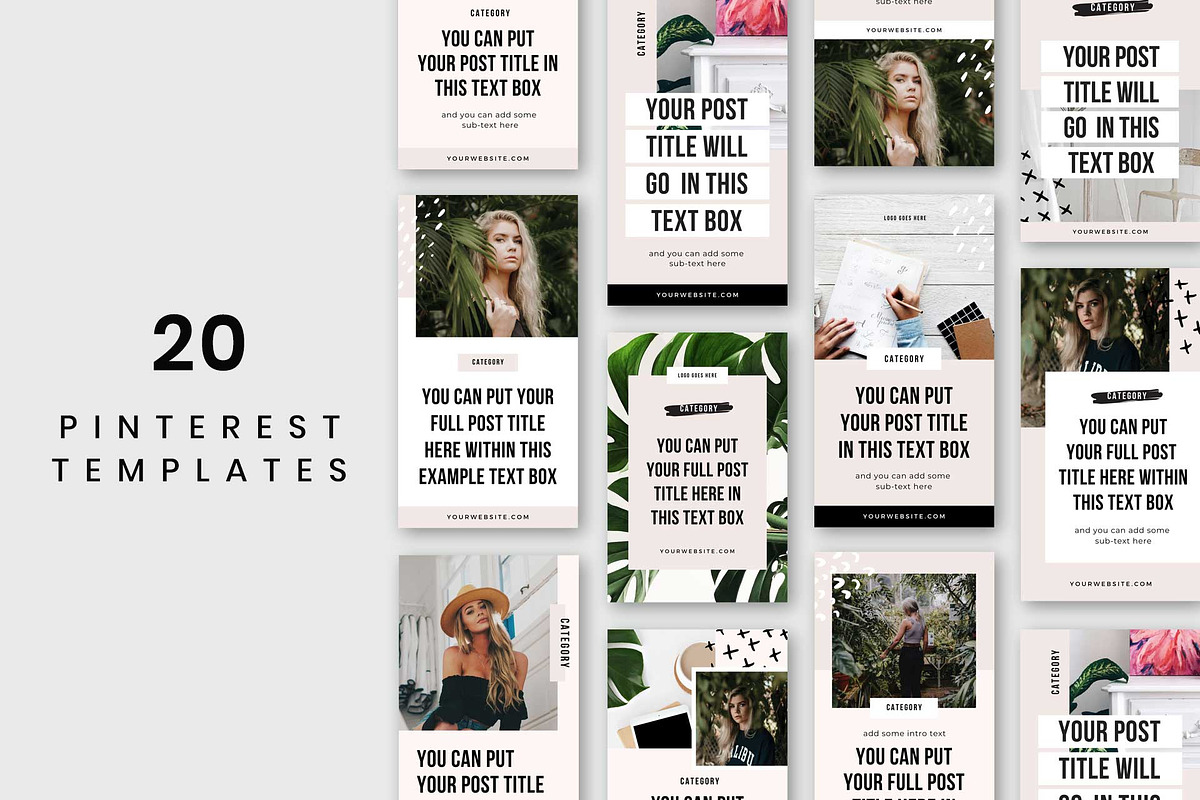 Tigress Pinterest Templates in Pinterest Templates - product preview 8