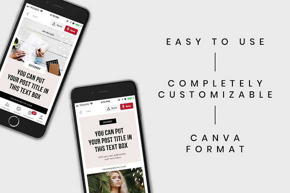 Tigress Pinterest Templates in Pinterest Templates - product preview 1