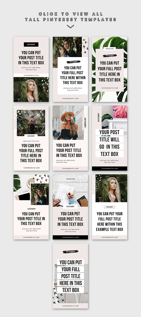 Tigress Pinterest Templates in Pinterest Templates - product preview 3