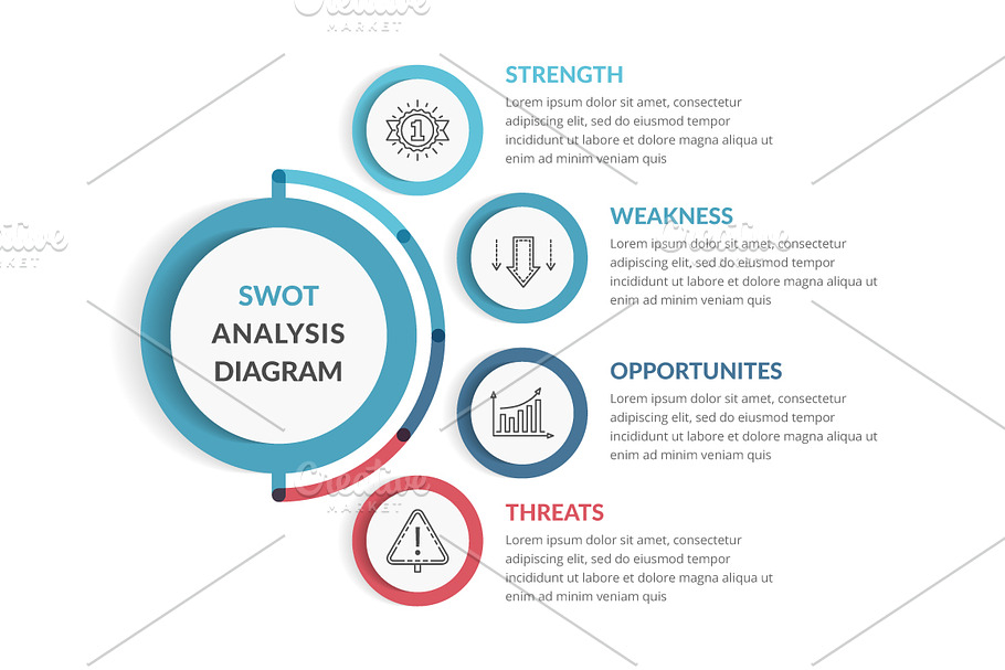 SWOT Analysis Diagram in Graphics - product preview 8