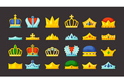monarch symbols. golden diadems and
