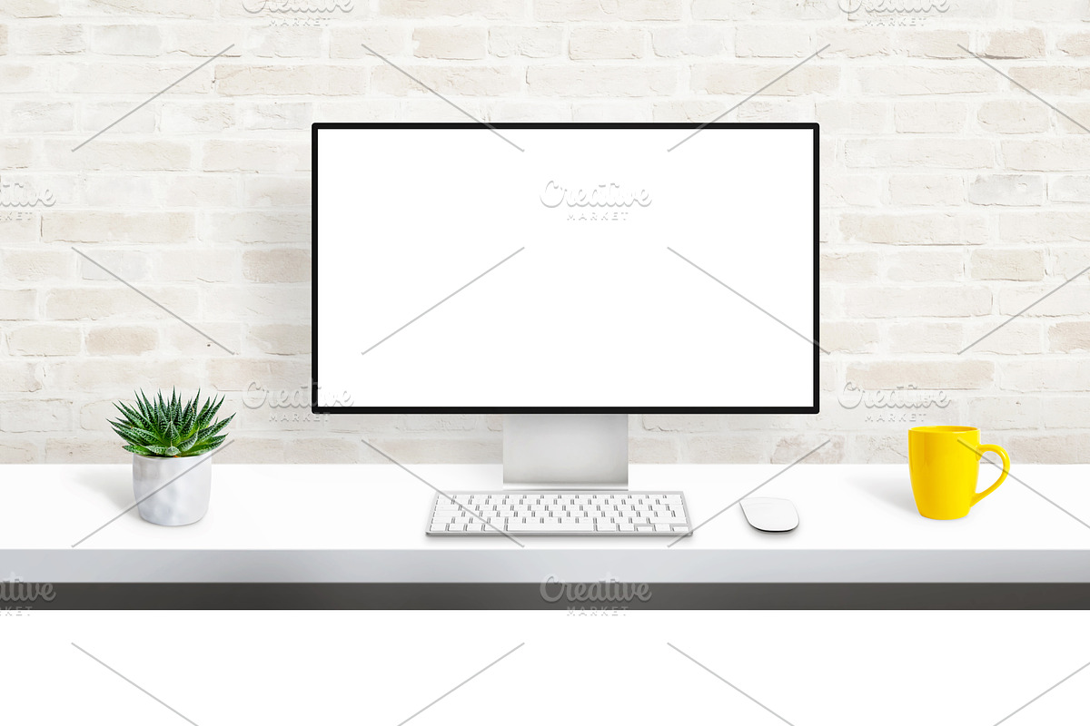 Computer display mockup in Mockup Templates - product preview 8