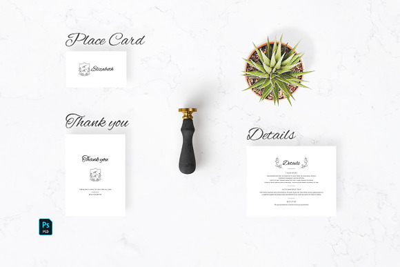 Minimal Bana Wedding Suite in Wedding Templates - product preview 4