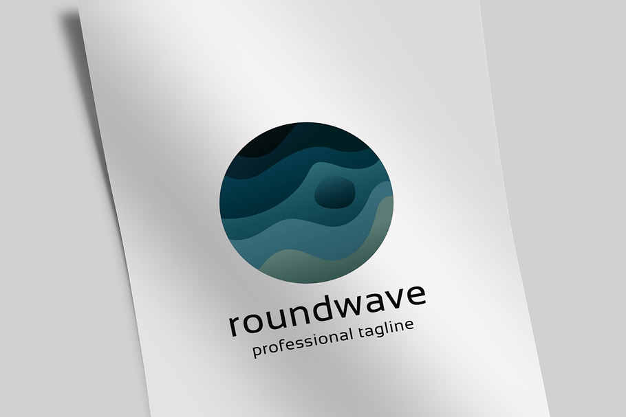 Round Wave Logo in Logo Templates - product preview 8