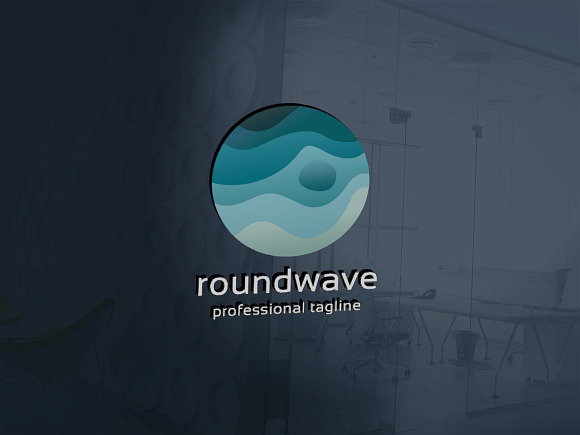Round Wave Logo in Logo Templates - product preview 1