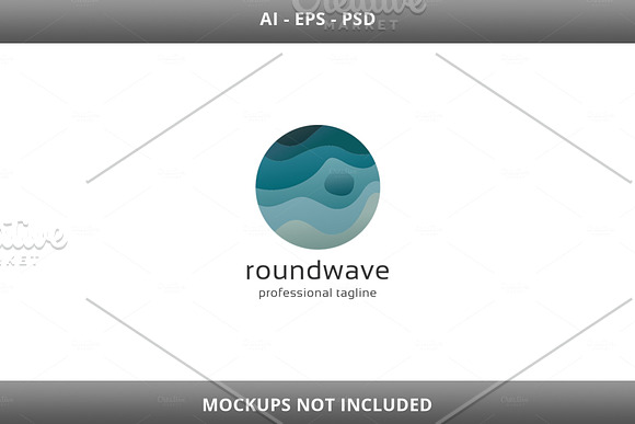 Round Wave Logo in Logo Templates - product preview 2