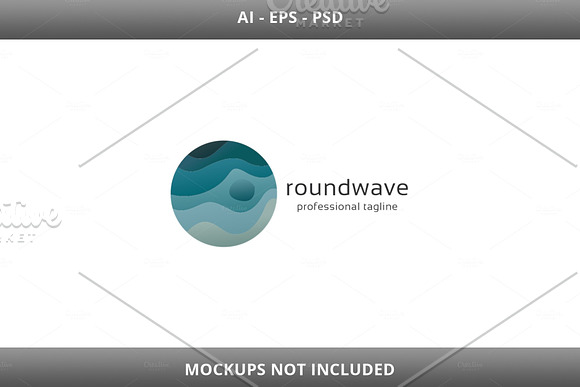 Round Wave Logo in Logo Templates - product preview 3