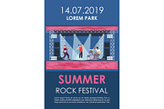 Summer rock festival brochure
