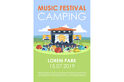 Music festival camping brochure