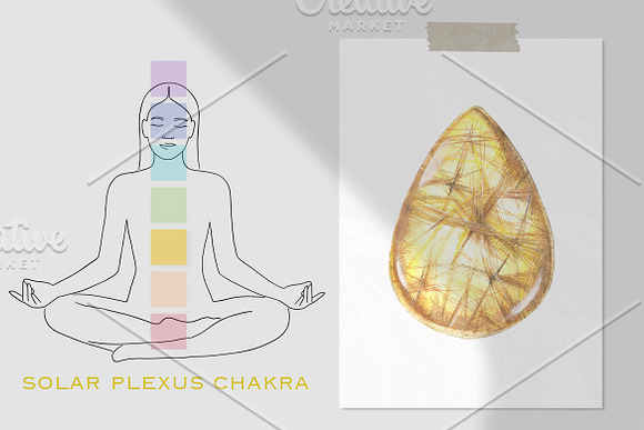 7 chakras - healing crystals in Illustrations - product preview 3