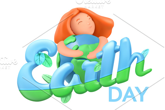 Earth Day holiday. Save the planet! in Illustrations - product preview 1