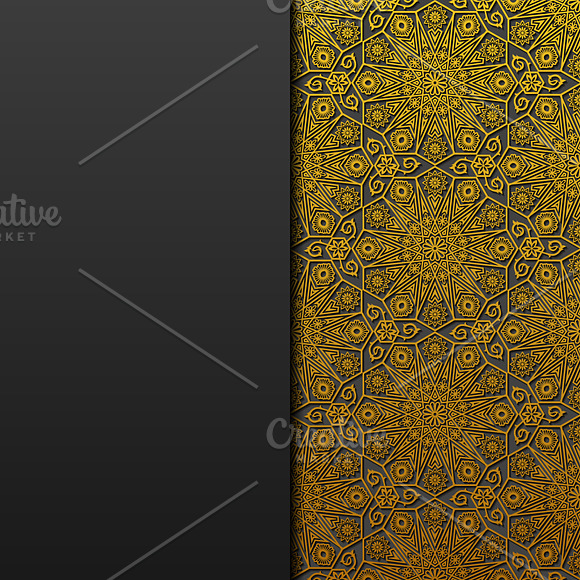 Traditional Floral Backgrounds Set in Illustrations - product preview 3