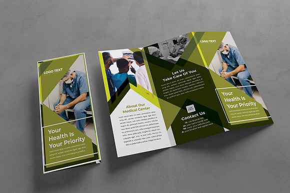 Medical & Health Care Tri Fold in Brochure Templates - product preview 4
