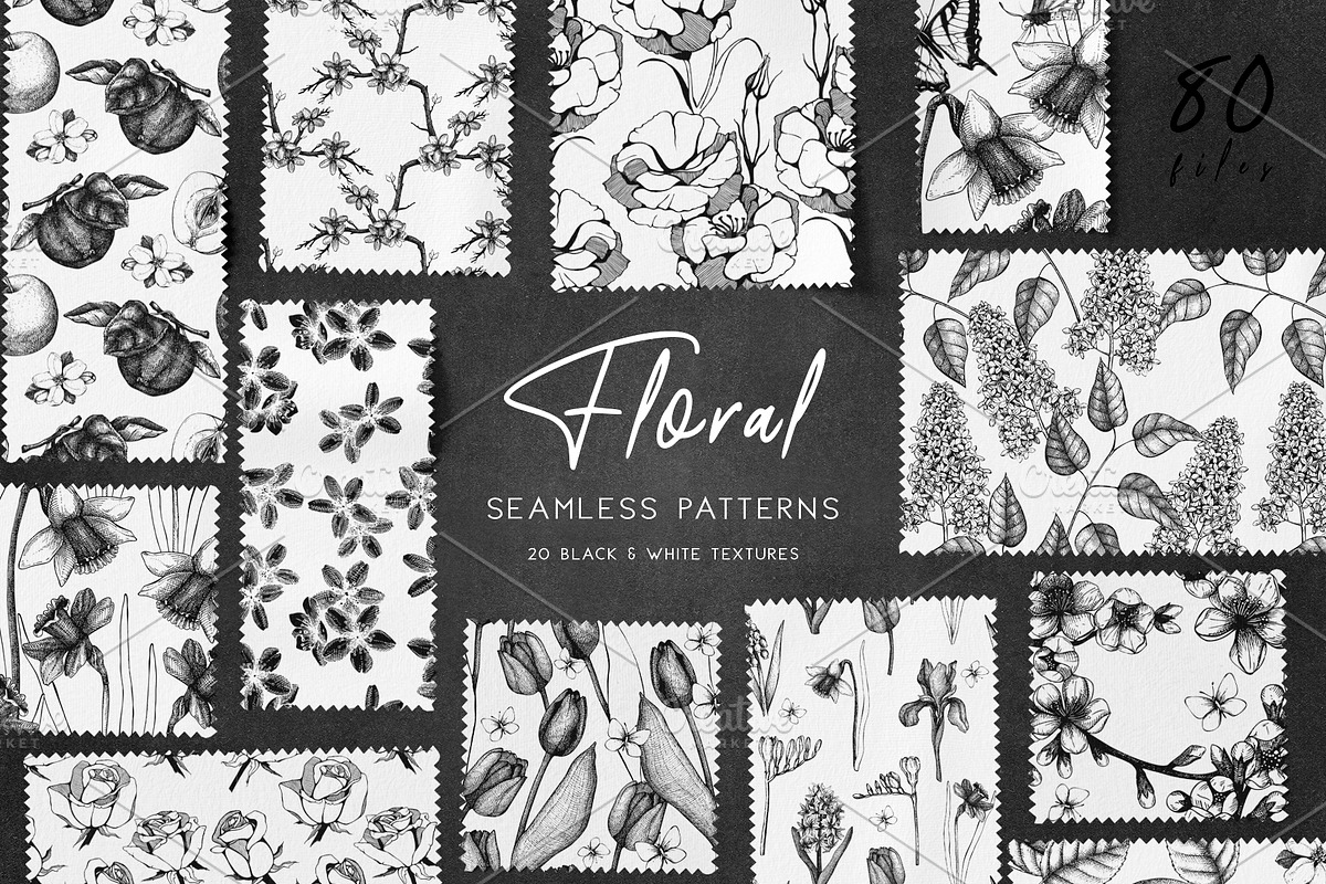 Floral Patterns Bundle. in Patterns - product preview 8