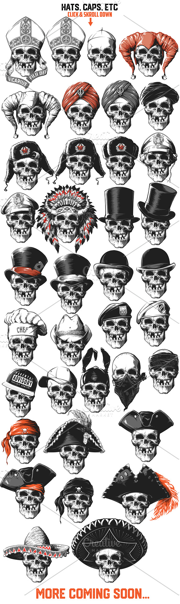 SKULL CREATOR Kit in Illustrations - product preview 1