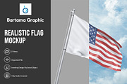 Realistic Flag Mockup