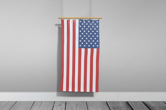 Realistic Flag Mockup in Product Mockups - product preview 3