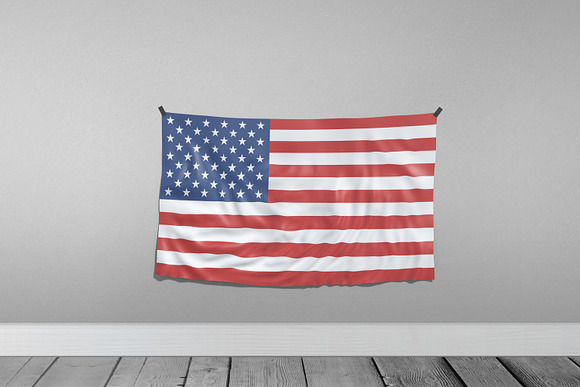 Realistic Flag Mockup in Product Mockups - product preview 4
