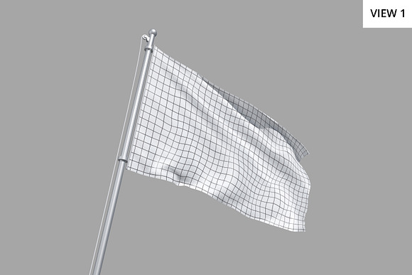 Realistic Flag Mockup in Product Mockups - product preview 5