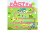 Easter Egg Hunt on Park Map
