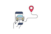 Car sharing service mobile app