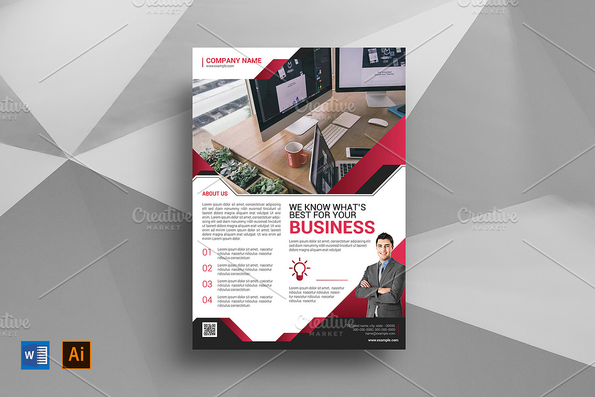 Corporate Flyer V1195 in Flyer Templates - product preview 8