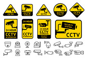 CCTV Video Security Camera Icons