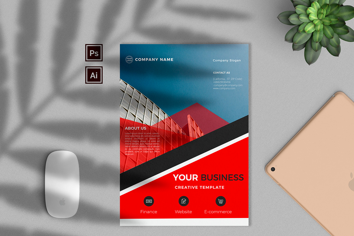 Double-Side Coorporate Flyer Vol.2 in Flyer Templates - product preview 8