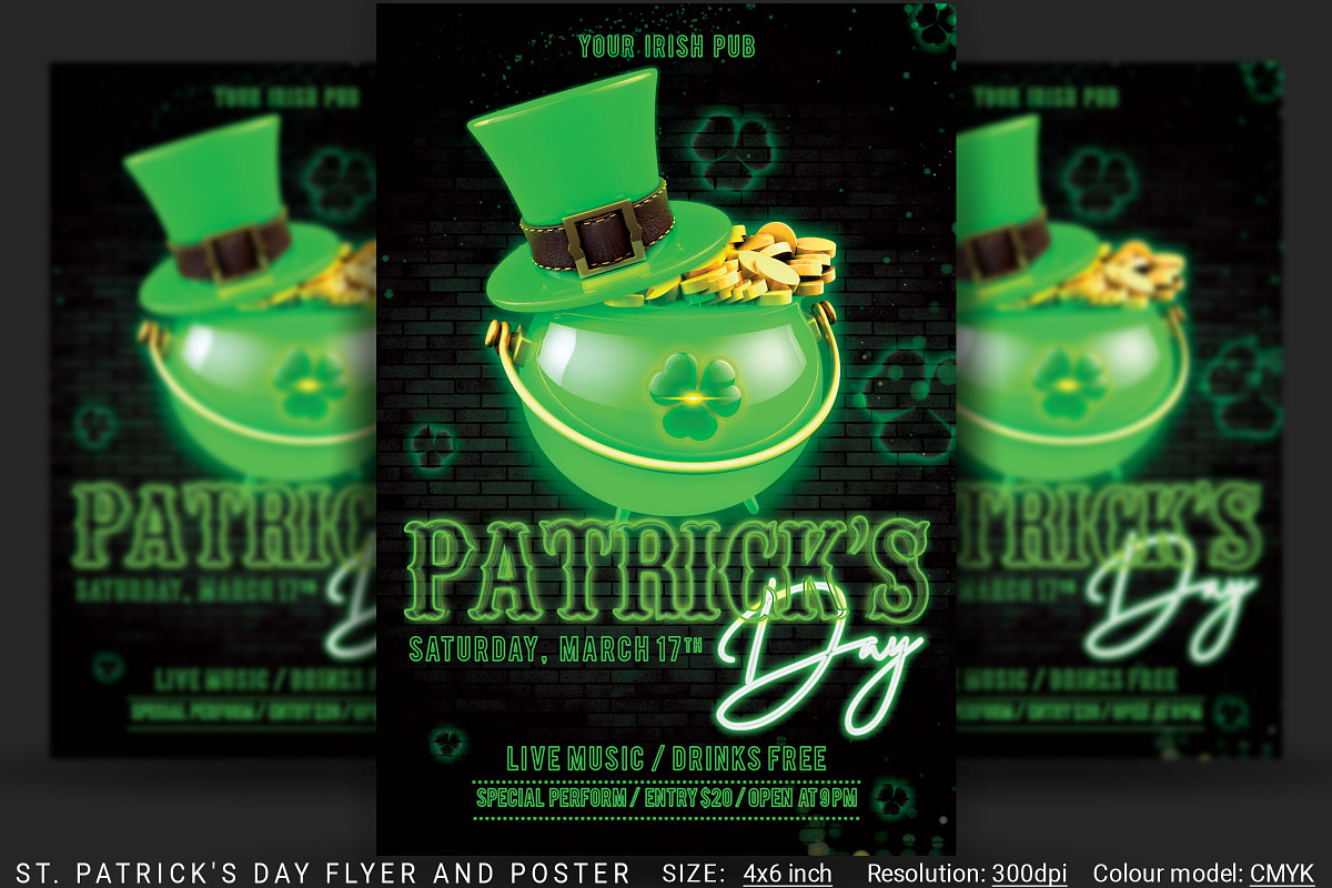 St. Patrick's Day Flyer in Flyer Templates - product preview 8