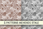 2 vector patterns mehendi style