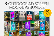 Outdoor Ad Screen MockUps Bundle