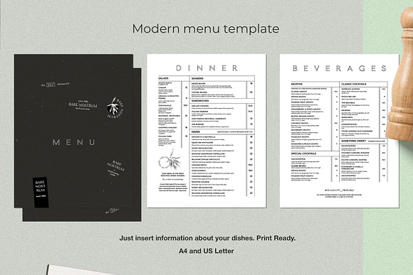 Restaurant Menu in Brochure Templates - product preview 1