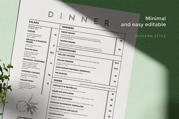 Restaurant Menu in Brochure Templates - product preview 3