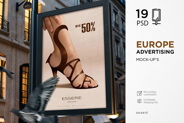 Europe Advertising Mock-Up's