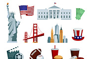 American national symbols set